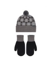 Columbia Zestaw czapka i rękawiczki Snowflake 2180781 Szary ciemny. Szare czapki Columbia, bez wzorów. Za 179.99 zł.