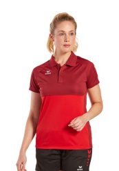 Damska koszulka polo Erima Six Wings. Czerwone koszulki polo Erima, bez wzorów, z materiału, bez kołnierzyka, bez ramiączek. Za 172.00 zł.