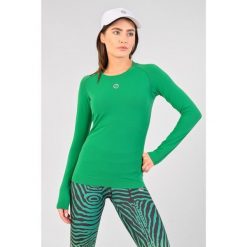 Koszulka z długim rękawem do biegania damska Nessi Sportswear Longsleeve Ultra. Zielone bluzki NESSI SPORTSWEAR, l, bez wzorów, sportowe, bez kołnierzyka, bez ramiączek. Za 339.00 zł.