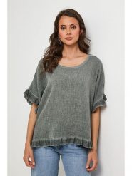 Lin Passion Bluzka w kolorze khaki rozmiar: 34/36. Brązowe bluzki Lin Passion, bez wzorów, klasyczne, bez kołnierzyka, bez ramiączek. Za 114.98 zł.