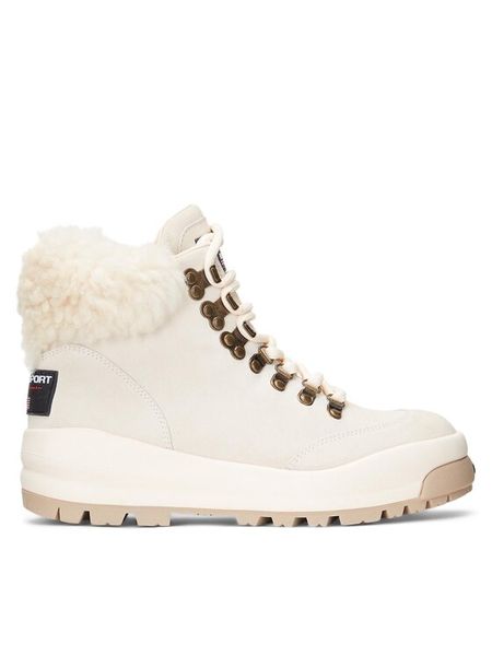 Polo Ralph Lauren Trzewiki 804917245001 Écru. Botki Polo Ralph Lauren, bez wzorów, ze skóry, bez obcasa, na płaskiej podeszwie, bez zapięcia. Za 1,199.00 zł.