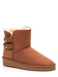 ISLAND BOOT Botki zimowe "Beata" w kolorze jasnobrązowym rozmiar: 36. Brązowe botki Island Boot, na zimę, bez wzorów, z materiału, bez obcasa, bez zapięcia. Za 114.40 zł.