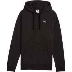 Bluza damska Puma ESS Comfort Hoodie FL 01. Czarne bluzy Puma, bez wzorów, z bawełny, z kapturem. Za 168.99 zł.