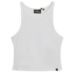 Damski tank top Superdry. Białe bielizna sportowa Superdry, bez wzorów. W wyprzedaży za 109.70 zł.