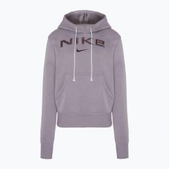 Bluza damska Nike Sportswear Phoenix Fleece. Fioletowe bluzy Nike, s, bez wzorów, bez kaptura. Za 269.99 zł.