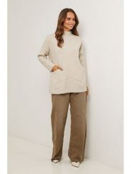 Soft Cashmere Sweter w kolorze beżowym rozmiar: 38/40. Brązowe swetry Soft Cashmere, bez wzorów, z kaszmiru, bez ramiączek. Za 152.99 zł.