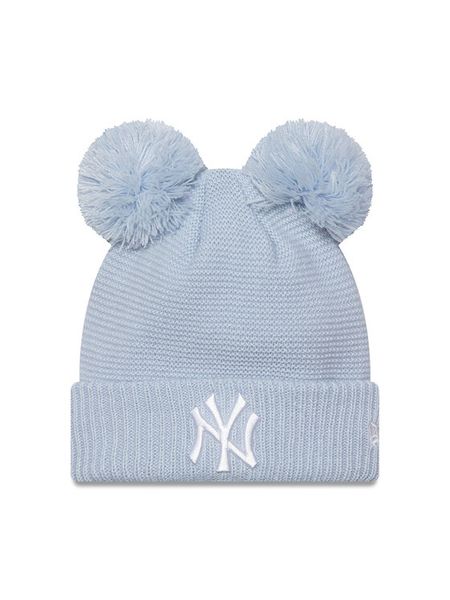 New Era Czapka Double Pom Bea 60565276 Błękitny. Niebieskie czapki New Era, bez wzorów, z materiału. Za 149.99 zł.