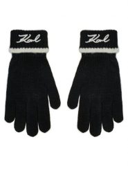 KARL LAGERFELD Rękawiczki Damskie 246W3601 Czarny. Czarne rękawiczki KARL LAGERFELD, bez wzorów, z dzianiny. Za 339.99 zł.