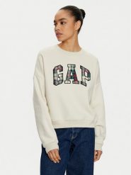 Gap Bluza 645565-01 Beżowy Regular Fit. Brązowe bluzy GAP, s, bez wzorów, z bawełny, bez kaptura. Za 159.99 zł.