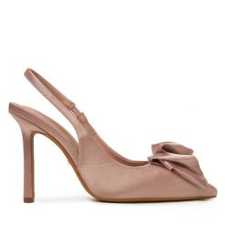 Sandały DeeZee. Czerwone sandały DeeZee, bez wzorów, bez obcasa, na szpilce, bez zapięcia. Za 159.99 zł.