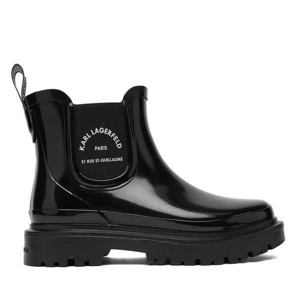 Kalosze KARL LAGERFELD. Czarne kalosze KARL LAGERFELD, bez wzorów. Za 399.99 zł.