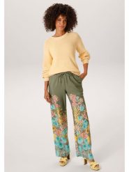 Aniston Spodnie w kolorze khaki ze wzorem rozmiar: 38. Brązowe spodnie materiałowe Aniston, bez wzorów, z materiału, z podwyższonym stanem. Za 173.99 zł.