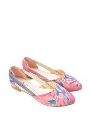 Goby Baleriny w kolorze różowym ze wzorem rozmiar: 35. Różowe baleriny Goby, bez wzorów, bez obcasa. Za 173.99 zł.