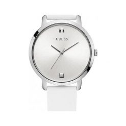 Guess Hodinky s diamantem Nova W1210L1. Białe zegarki Guess, srebrne. W wyprzedaży za 334.00 zł.