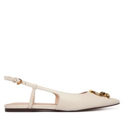 Baleriny Coccinelle. Białe baleriny Coccinelle, bez wzorów, bez obcasa. Za 849.99 zł.