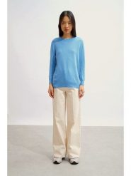 AUTHENTIC CASHMERE Kaszmirowy sweter w kolorze błękitnym rozmiar: L. Niebieskie swetry AUTHENTIC CASHMERE, l, bez wzorów, z kaszmiru, bez ramiączek. Za 369.99 zł.