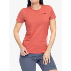 Koszulka bawełniana damska Inov-8 Graphic T-Shirt Footprints. Czerwone koszulki sportowe Inov-8, bez wzorów, z bawełny, bez ramiączek. Za 126.99 zł.
