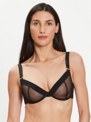 Bluebella Biustonosz z fiszbiną Lilia 41319 Czarny. Czarne biustonosze BlueBella, bez wzorów, z syntetyku. Za 129.99 zł.
