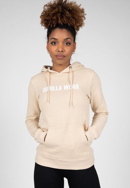 Charlotte Bluza z kapturem - Beżowy. Brązowe bluzy GORILLA WEAR, m, bez wzorów, z bawełny, z kapturem. Za 289.25 zł.