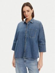 ONLY Koszula jeansowa Grace 15338585 Niebieski Loose Fit. Niebieskie koszule Only, l, bez wzorów, z bawełny, bez kołnierzyka, bez ramiączek. Za 149.99 zł.