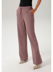 Aniston Spodnie w kolorze szaroróżowym rozmiar: 40. Różowe spodnie materiałowe Aniston, na co dzień, bez wzorów, z materiału. Za 82.99 zł.