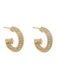 Guess Kolczyki JUBE05 444JW Złoty. Żółte kolczyki Guess, metalowe. Za 249.99 zł.