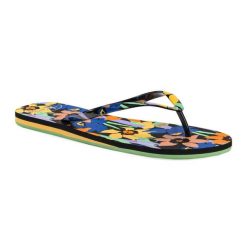 Japonki plażowe damskie ROXY Portofino III. Czarne klapki Roxy, bez wzorów, z gumy, bez obcasa. Za 59.99 zł.