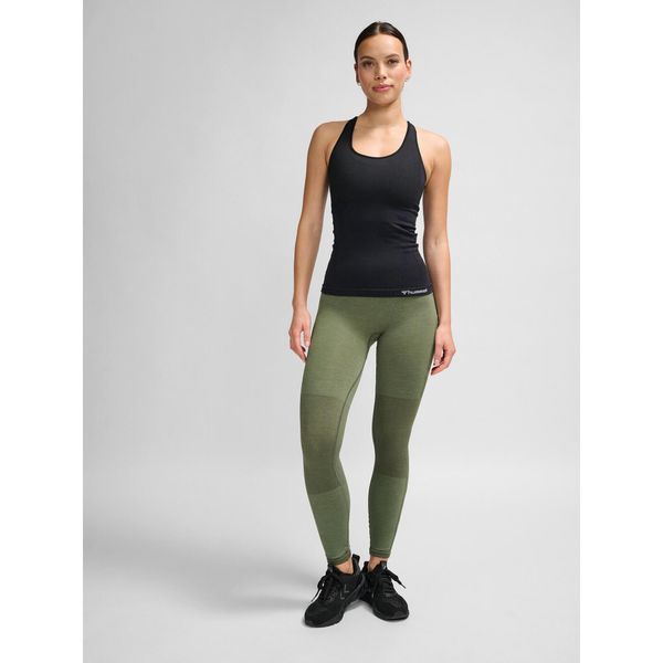 Damski tank top Hummel hmlclea top. Czarne koszulki sportowe Hummel, m, bez wzorów, bez kołnierzyka, bez ramiączek. Za 190.00 zł.