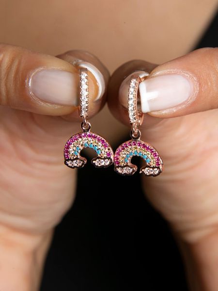 Lodie Silver Srebrne kolczyki-kreole z cyrkoniami rozmiar: onesize. Szare kolczyki Lodie Silver, z cyrkonią, srebrne. Za 133.95 zł.