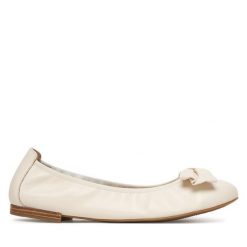 Baleriny Caprice. Brązowe baleriny Caprice, bez wzorów, bez obcasa. Za 319.99 zł.