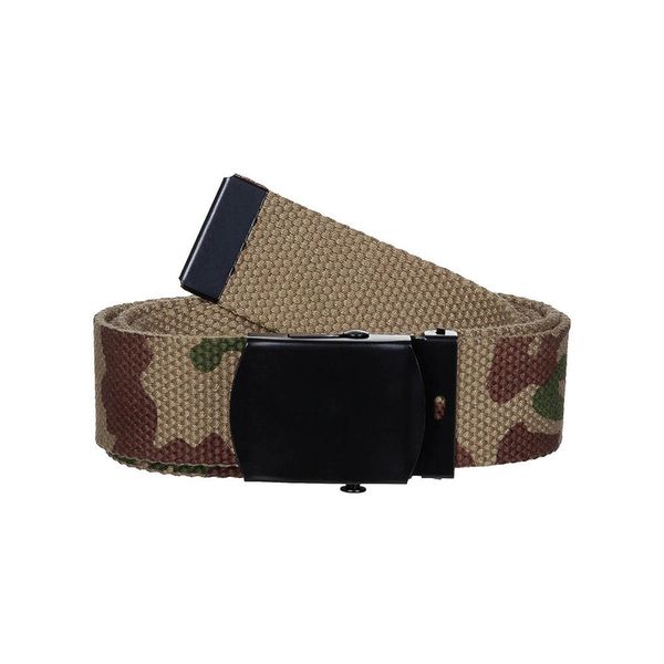 Pasek parciany camouflage. Brązowe paski MFH MAX FUCHS, na lato, bez wzorów, trekkingowe. Za 36.99 zł.