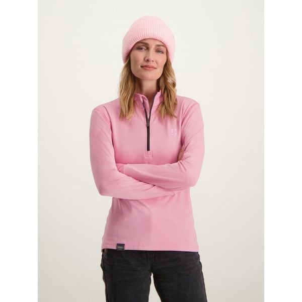 Bluza narciarska damska Poederbaas. Czerwone bielizna sportowa POEDERBAAS, na zimę, bez wzorów, z elastanu, bez kaptura. W wyprzedaży za 177.72 zł.