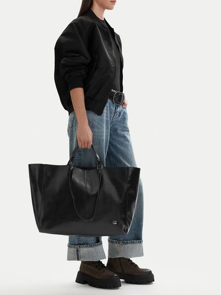 G-Star Raw Torebka EO-LDA8455 Czarny. Czarne shopper G-Star Raw, bez wzorów, z materiału, bez dodatków. Za 199.99 zł.