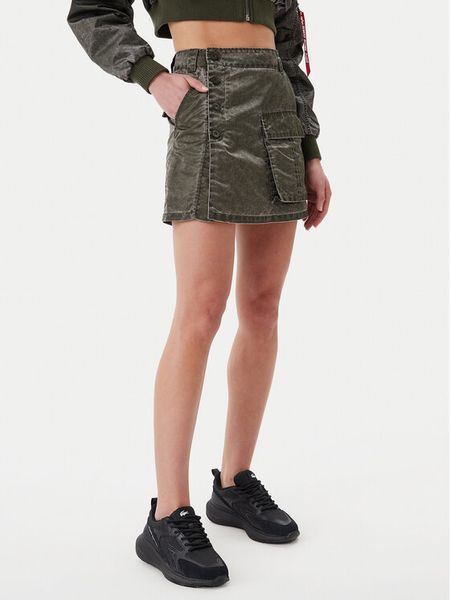 Alpha Industries Spódnica mini Vintage 156052 Czarny Regular Fit. Czarne spódnice Alpha Industries, s, bez wzorów, z syntetyku, vintage, mini. Za 299.99 zł.