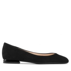Baleriny HÖGL. Czarne baleriny Högl, bez wzorów, bez obcasa. Za 319.99 zł.