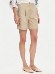 United Colors Of Benetton Bermudy 40FAD901U Beżowy Regular Fit. Brązowe szorty United Colors of Benetton, bez wzorów, z bawełny. Za 129.99 zł.