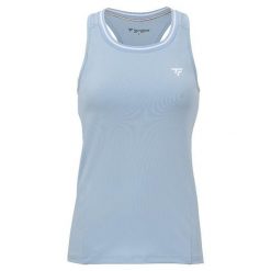 Damska koszulka tenisowa Tecnifibre Tank Top. Niebieskie bluzki TECNIFIBRE, bez wzorów, sportowe, bez kołnierzyka, bez ramiączek. Za 214.99 zł.