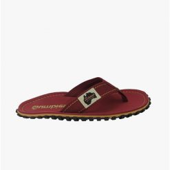 Japonki GUMBIES ISLANDER FLIP-FLOPS UNISEX. Czerwone klapki Gumbies, bez wzorów, bez obcasa. Za 89.99 zł.