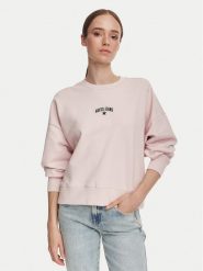 Guess Jeans Bluza W6YQ03 K3828 Różowy Regular Fit. Czerwone bluzy Guess Jeans, l, z aplikacjami, z bawełny, bez kaptura. Za 299.99 zł.