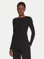 HUGO Body Lokky 50549795 Czarny Regular Fit. Czarne body Hugo, xs, bez wzorów. Za 369.99 zł.