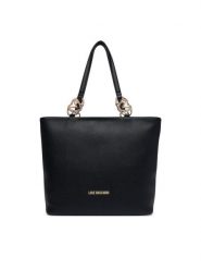LOVE MOSCHINO Torebka JC4005PP1PLB0000 Czarny. Czarne shopper Love Moschino, bez wzorów, ze skóry, bez dodatków. Za 1,009.00 zł.