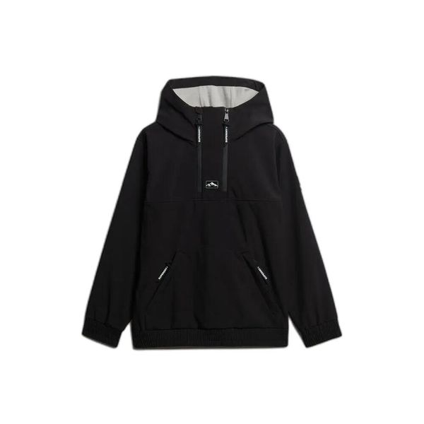 Bluza damska z kapturem Superdry Freestyle Softshell. Czerwone bluzy Superdry, na zimę, l, z aplikacjami, z materiału, z kapturem. Za 814.00 zł.