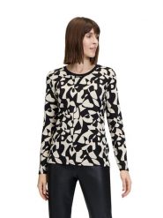 Betty Barclay Koszulka w kolorze czarno-kremowym rozmiar: 44. Brązowe bluzki Betty Barclay, bez wzorów, bez kołnierzyka, bez ramiączek. Za 69.99 zł.