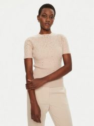 Marciano Guess Sweter 5RGR14 5821Z Beżowy Regular Fit. Brązowe swetry Marciano Guess, xl, z aplikacjami, z wiskozy, bez ramiączek. Za 619.99 zł.