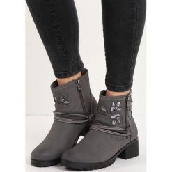 Szare Botki Hotch-Potch. Botki Born2be. Za 69.99 zł.