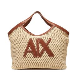 Torebka Armani Exchange. Brązowe torebki klasyczne Armani Exchange, bez wzorów, bez dodatków. Za 529.99 zł.