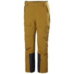 Spodnie narciarskie cargo damskie Helly Hansen Switch 2.0. Brązowe spodnie narciarskie Helly Hansen, bez wzorów, narciarskie. Za 920.45 zł.