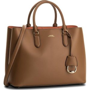 Torebka LAUREN RALPH LAUREN - Dryden 431697680002 Field Brown/Orange. Brązowe torby na ramię Lauren Ralph Lauren, bez wzorów, ze skóry, klasyczne, na ramię, bez dodatków. Za 1,519.90 zł.