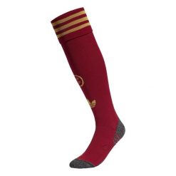 Getry wyjazdowe Hiszpania 26. Czerwone legginsy sportowe Adidas, l, z aplikacjami, z bawełny, na fitness i siłownię. Za 99.95 zł.