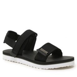 Sandały Columbia. Czarne sandały Columbia, bez wzorów, sportowe, bez obcasa, bez zapięcia. Za 249.99 zł.